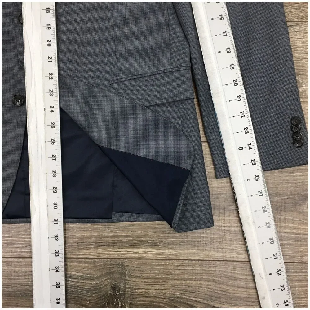 TOMMY HILFIGER Mens Suit 2 Piece Set Size‎ 42L Jacket Blazer Pants Wool Casual